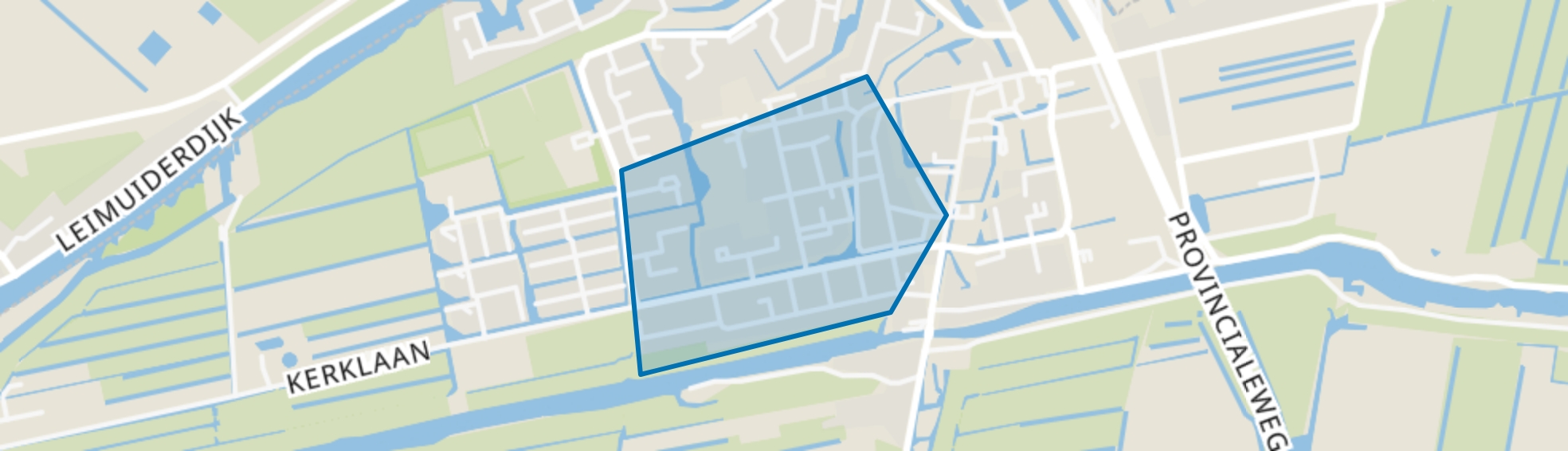 Uitbreiding West, Leimuiden map