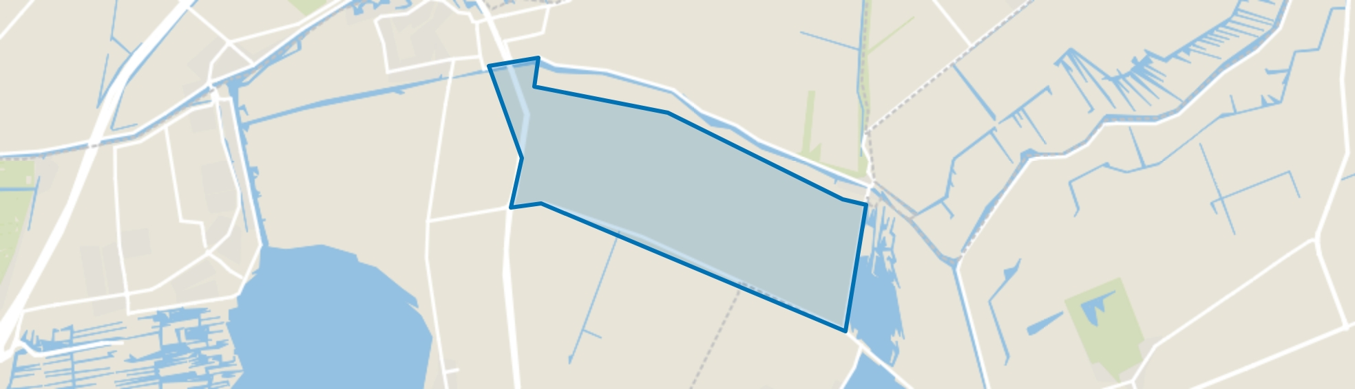 Verspreide huizen Oost, Leimuiden map