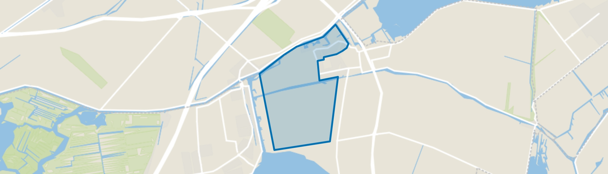 Verspreide huizen West, Leimuiden map