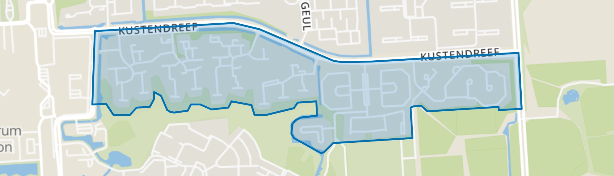 Archipel, Beukenhof, Rozengaard, Lelystad map