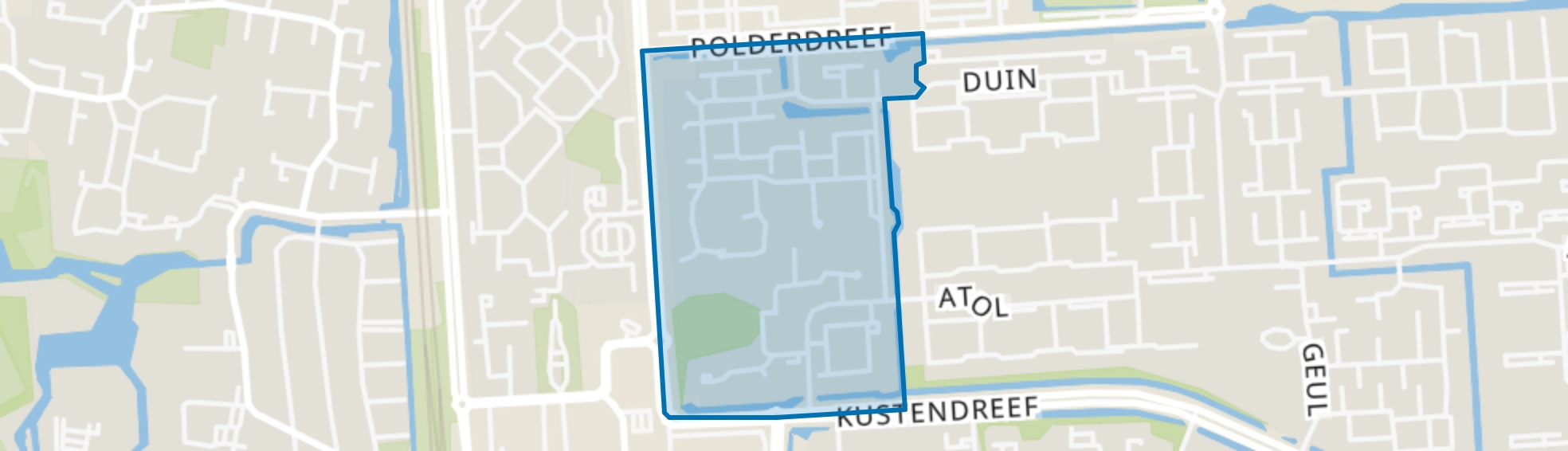 Damrif, Kustrif, Gors, Zandbank, Lelystad map