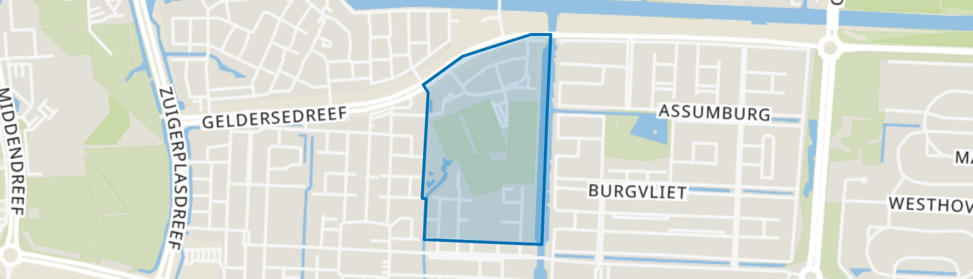 Getijdenbuurt, Sportpark Doggersbank, Lelystad map