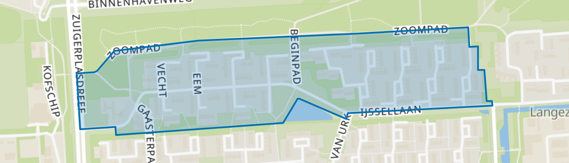 IJssellaan, Lelystad map