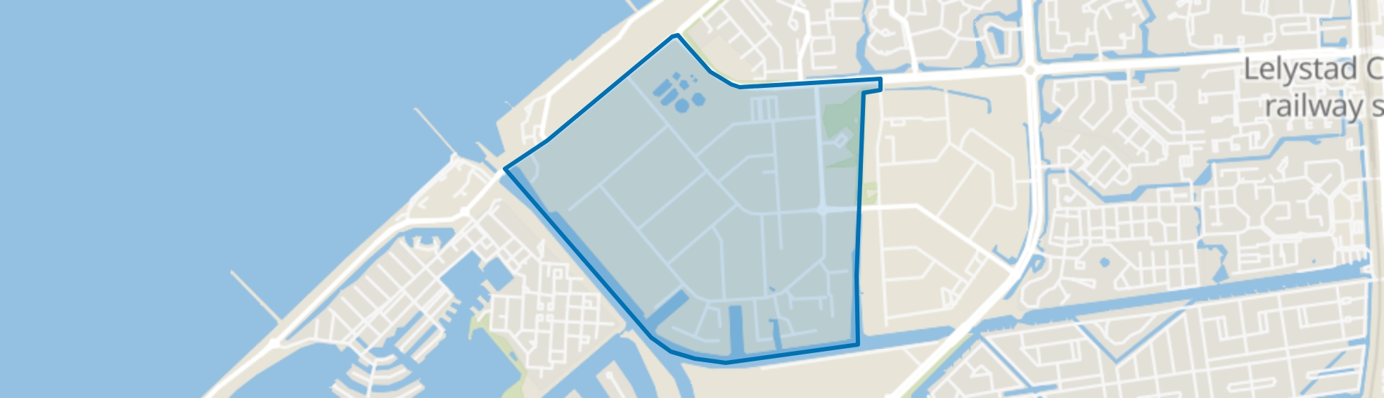 Industrieterrein Noordersluis West, Lelystad map