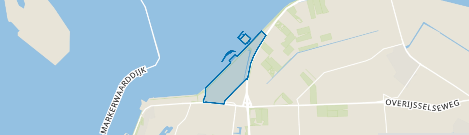 Karperweg, IJsselmeerdijk, Lelystad map