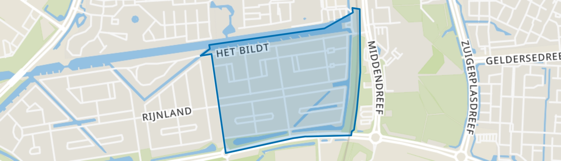 Landstrekenwijk Oost, Lelystad map