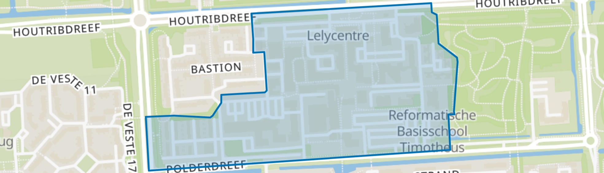 Lelycentre, Maerlant, Lelystad map