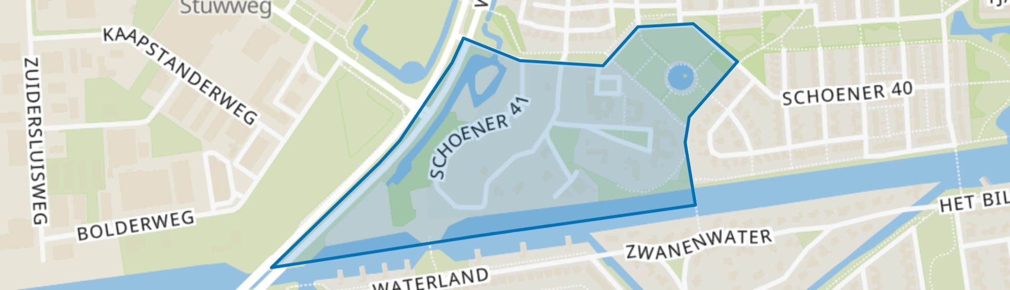 Park Schoener, Lelystad map