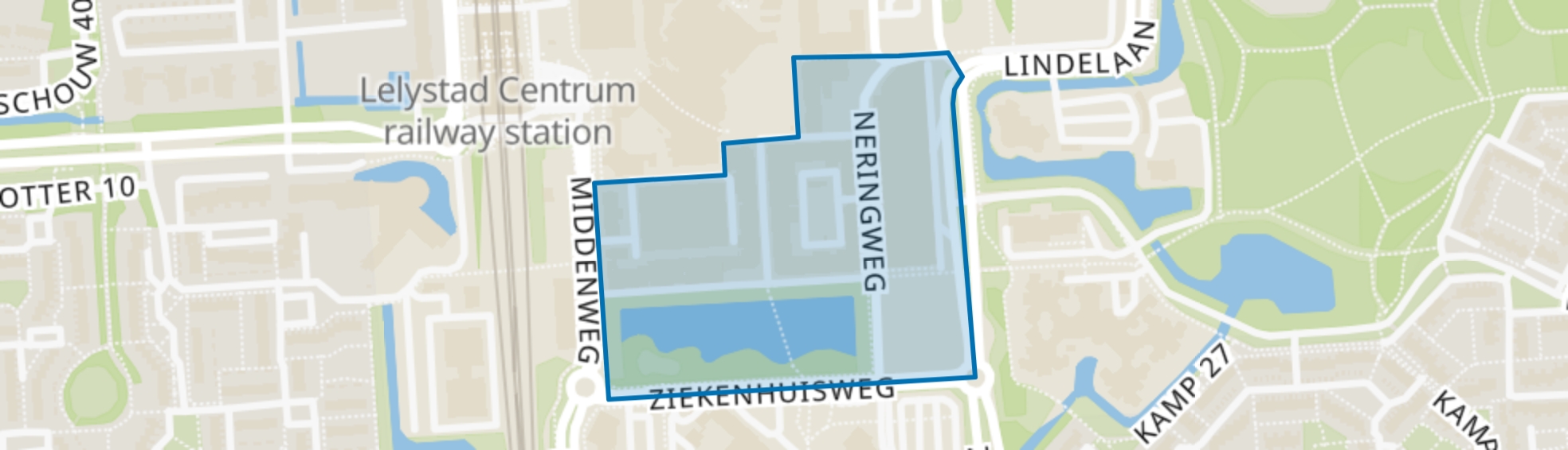 Stadhuisstraat, Lelystad map