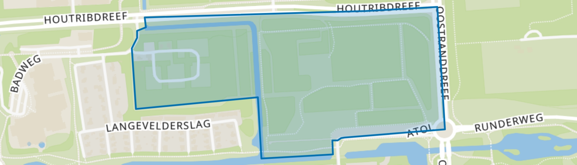 Stiltebos, Camping de Houtrib, Lelystad map
