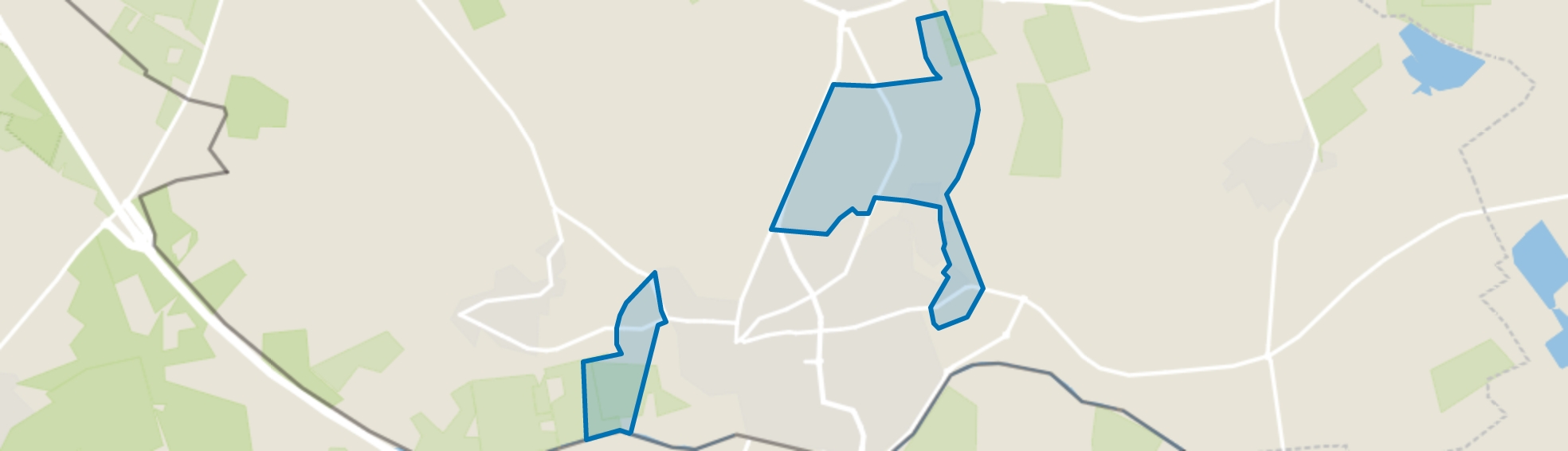 Verspreide huizen Mengelenberg en Lengel, Lengel map