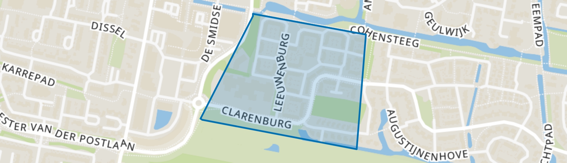 Zwanenburg, Leusden map