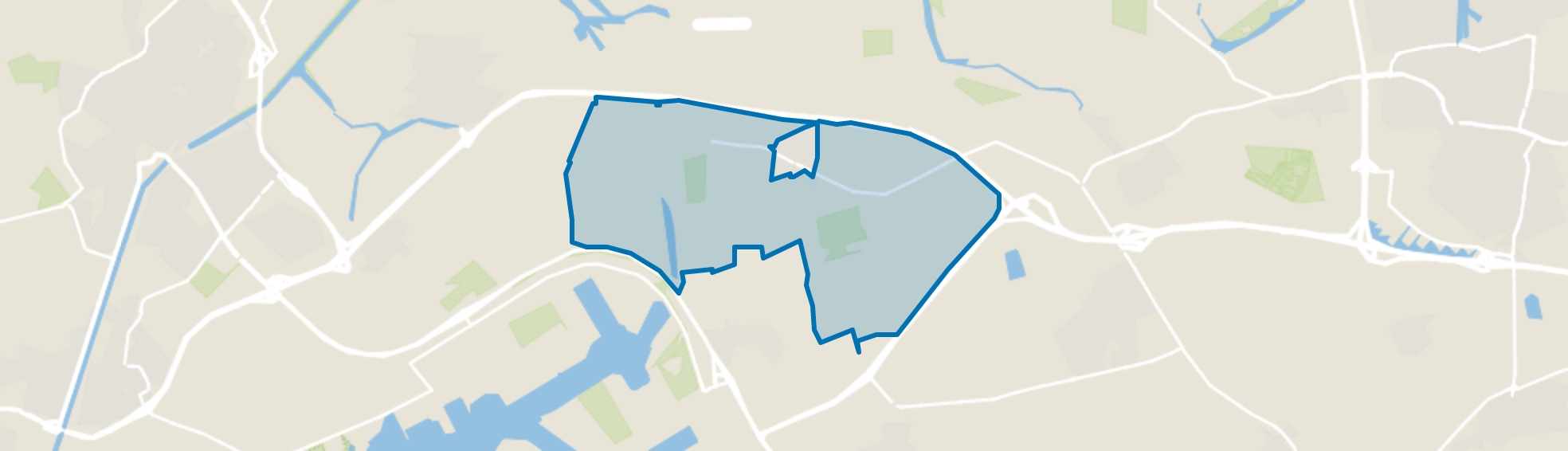 Buitengebied Lewedorp, Lewedorp map