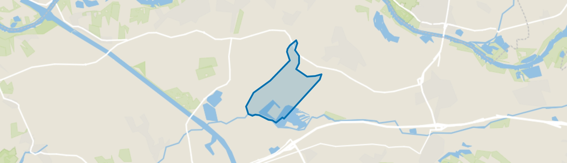 Ommerveld en verspreide huizen polder Meerten, Lienden map