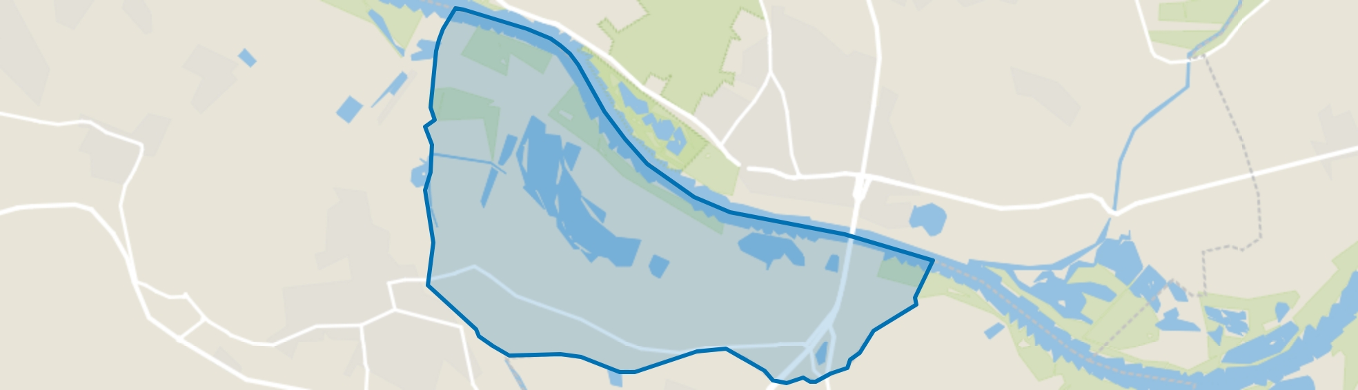 Verspreide huizen De Mars en Marsdijk, Lienden map