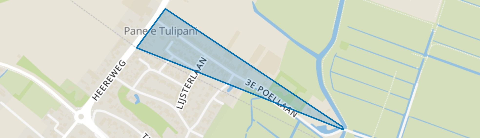 3e Poellaan, Lisse map