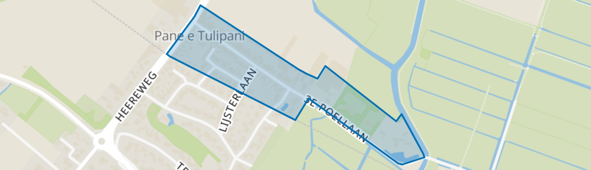 3e Poellaan, Lisse map