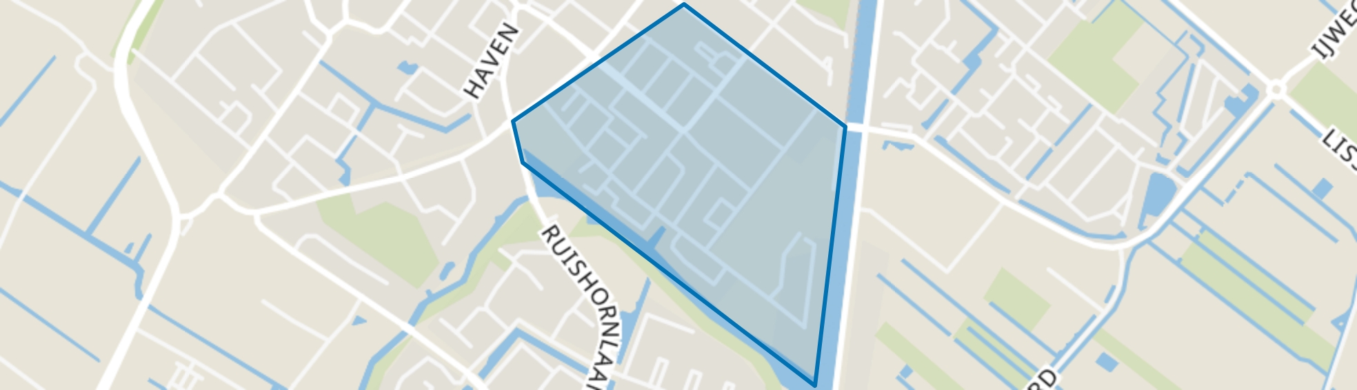 Bloemenbuurt, Lisse map