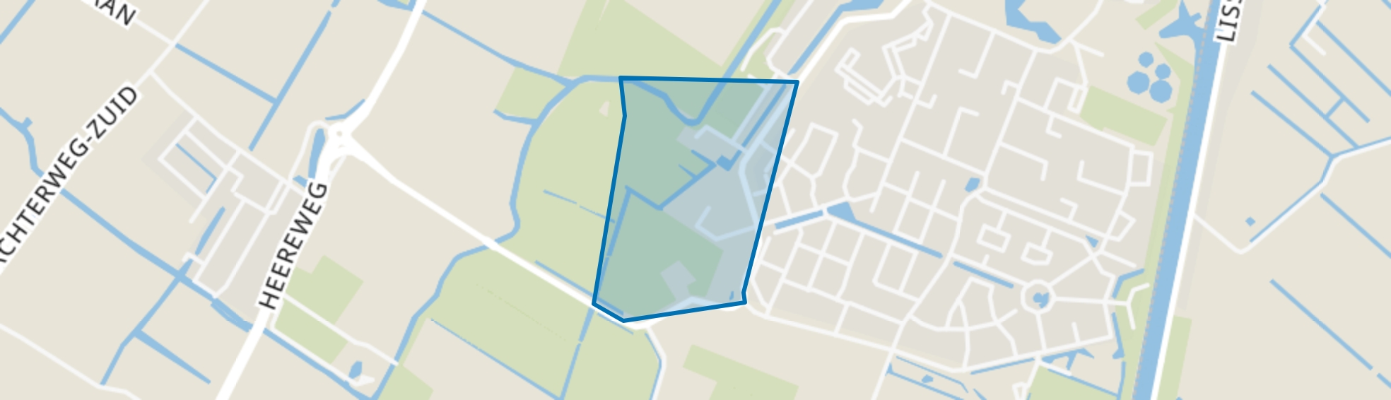 Geestwater, Lisse map