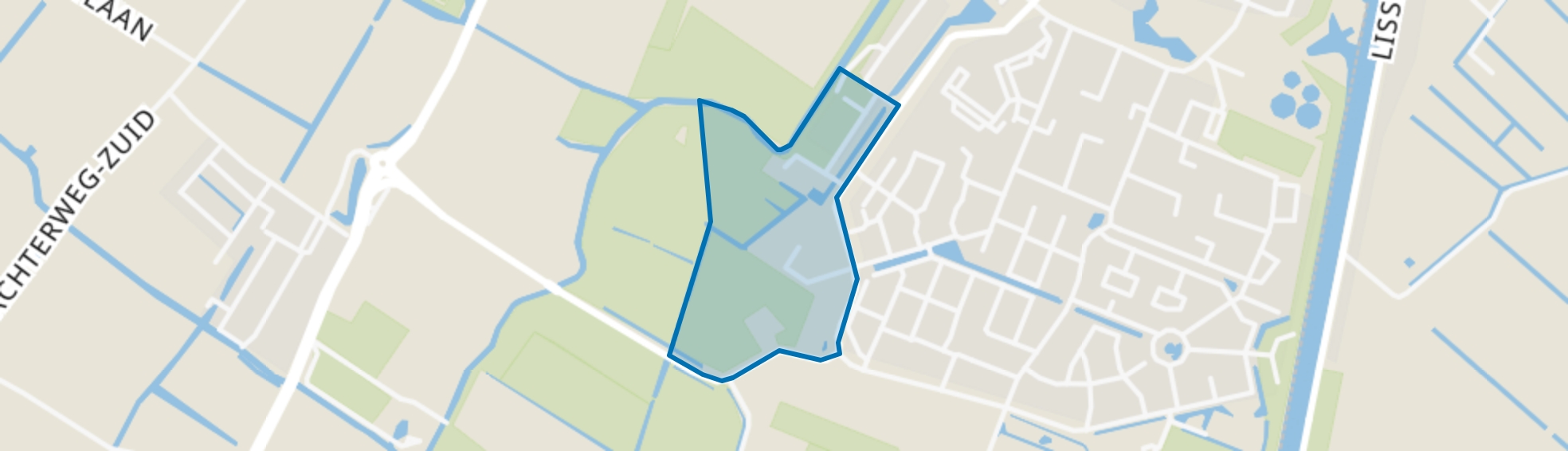 Geestwater, Lisse map