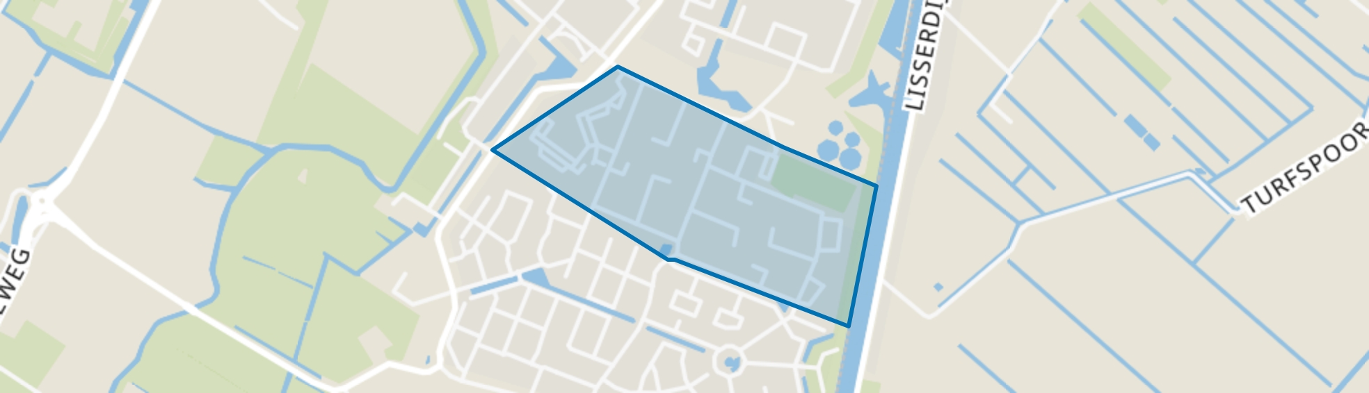 Schildersbuurt, Lisse map