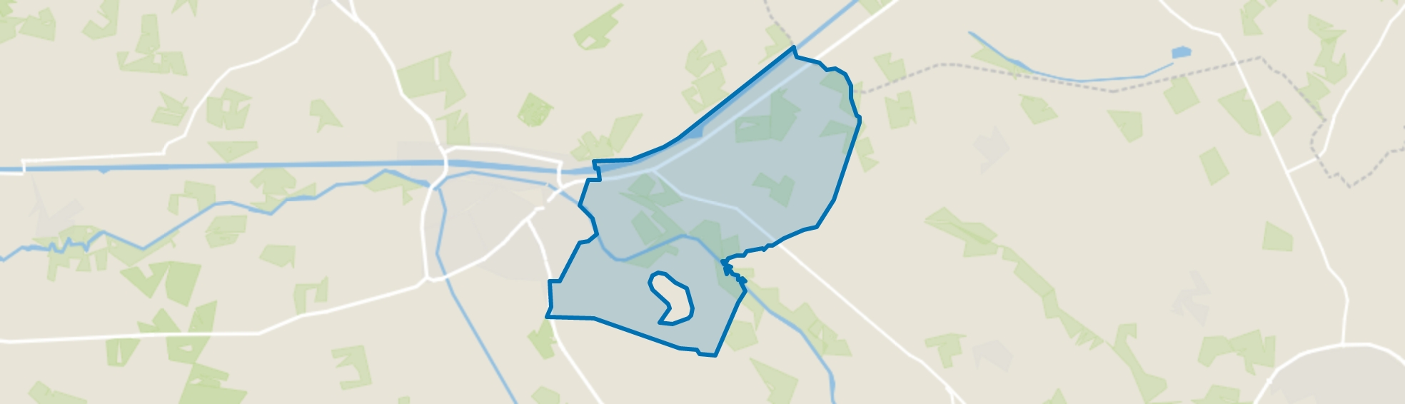 Verspreide huizen Nettelhorst, Langen en Zwiep, Lochem map