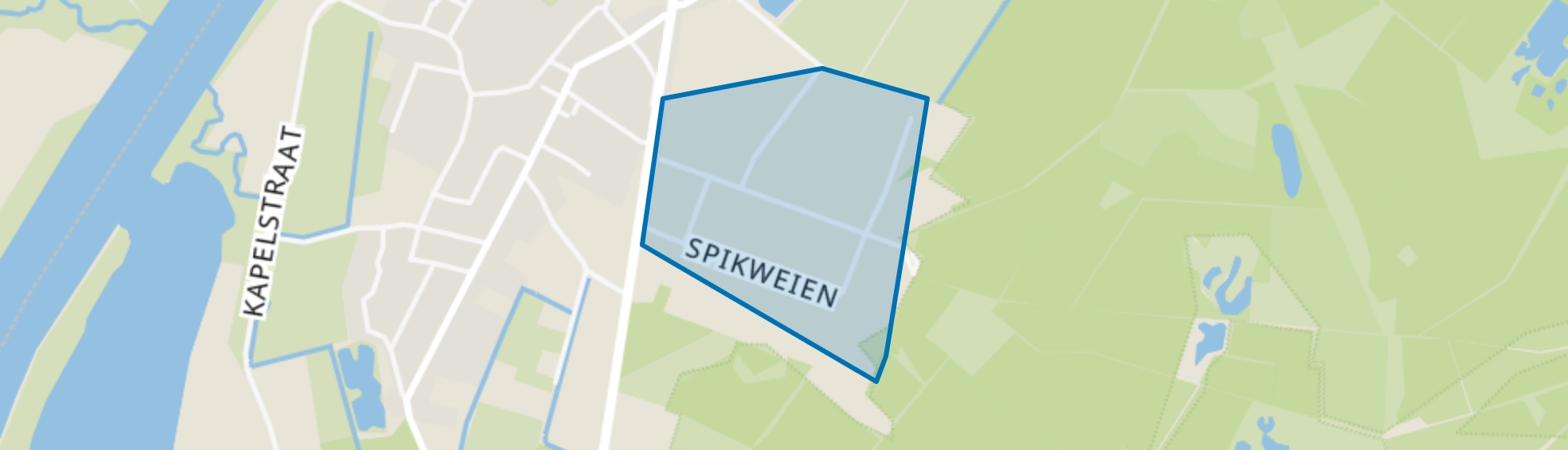 Spikweinen, Lomm map