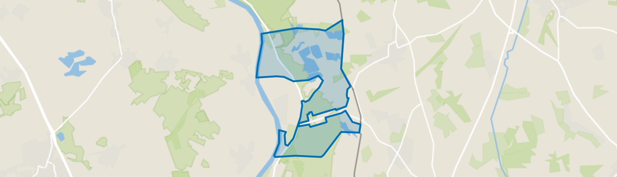 Verspreide huizen Arcen, Lomm map