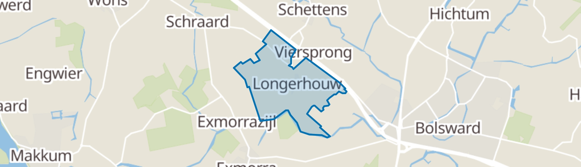 Longerhouw map