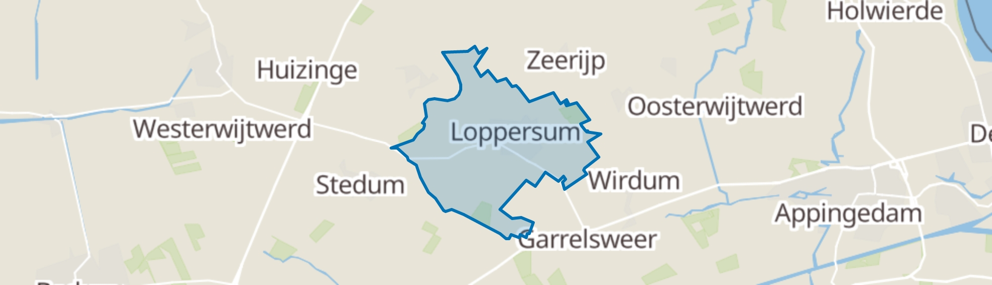 Loppersum map