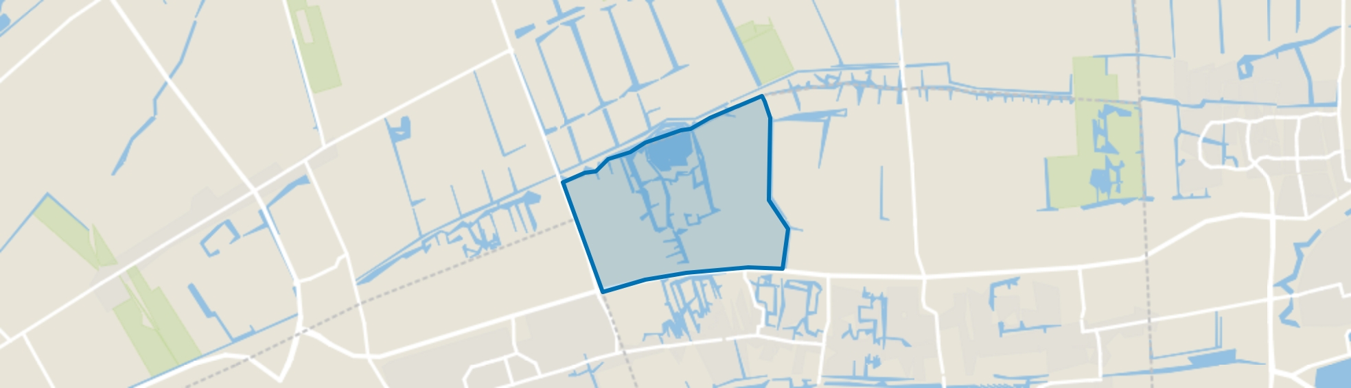 Lutjebroek buitengebied noord, Lutjebroek map