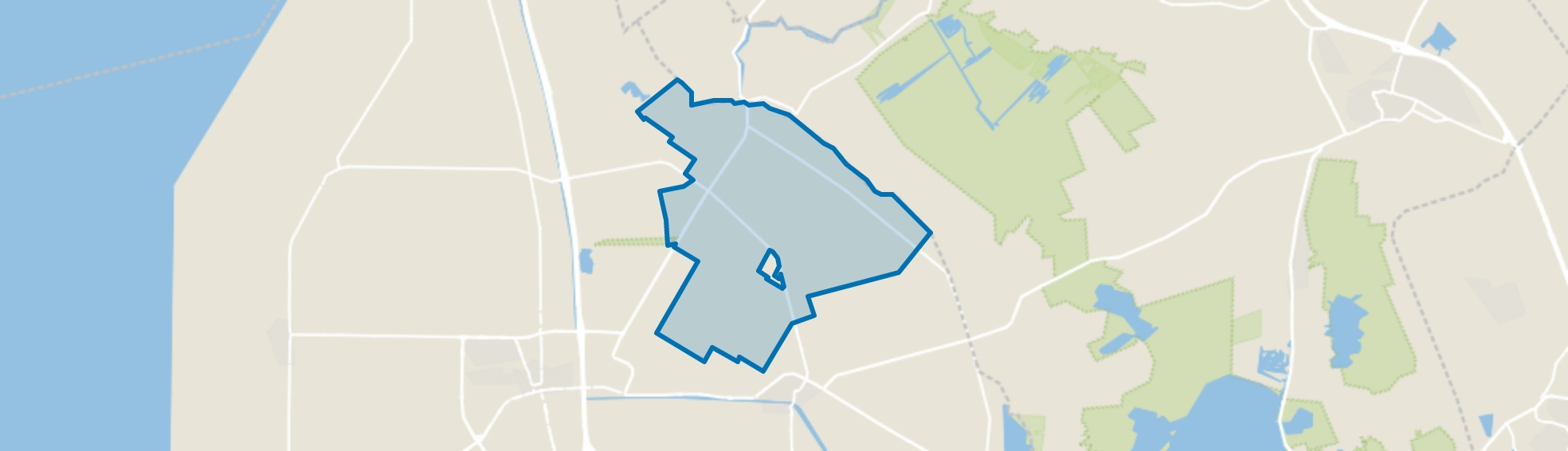 Luttelgeest-landelijk gebied, Luttelgeest map