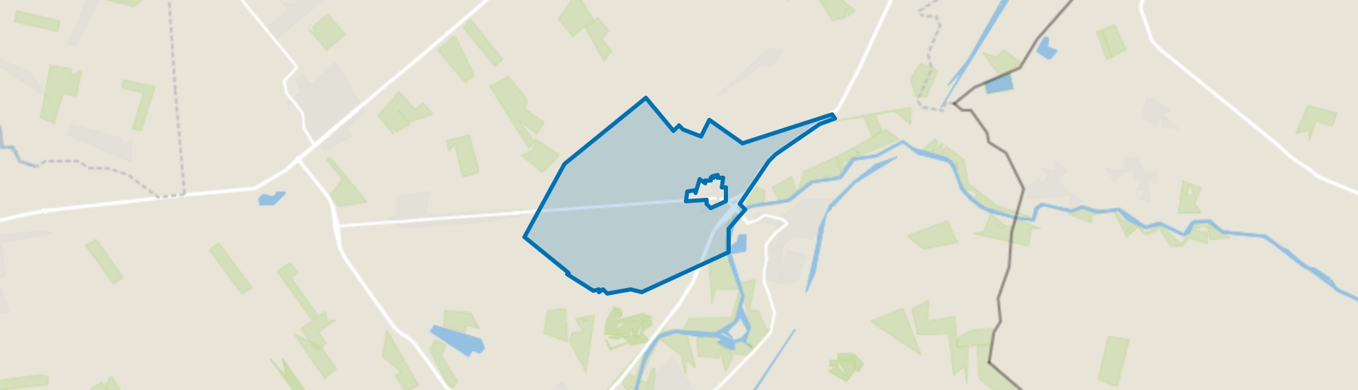Verspreide huizen Ane, Lutten map