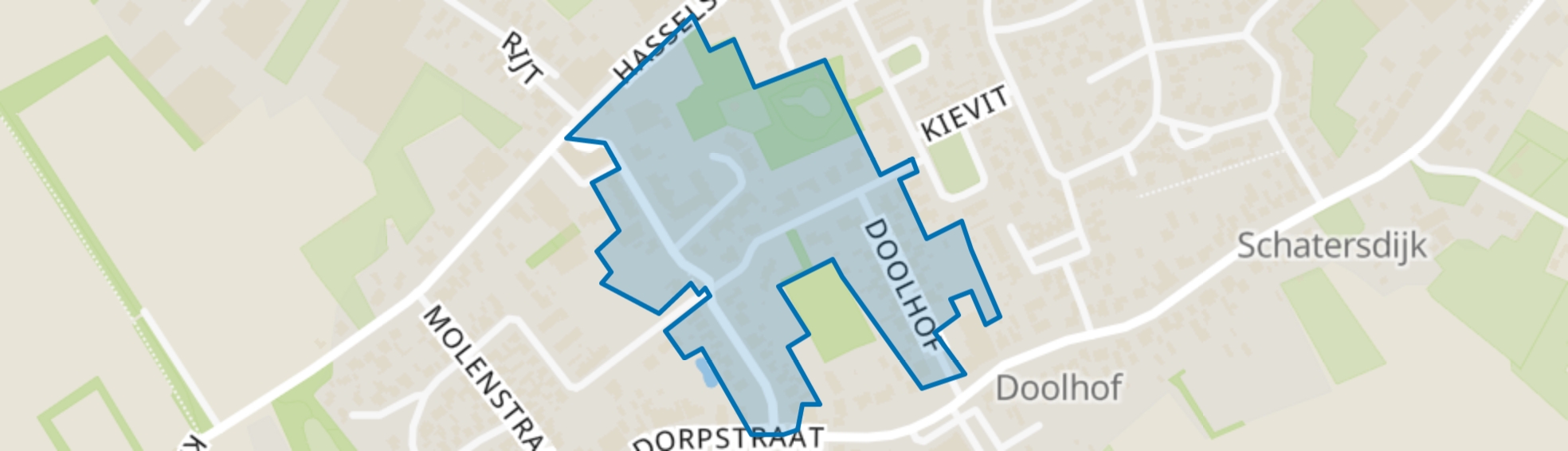 Kerkstraat e.o., Luyksgestel map