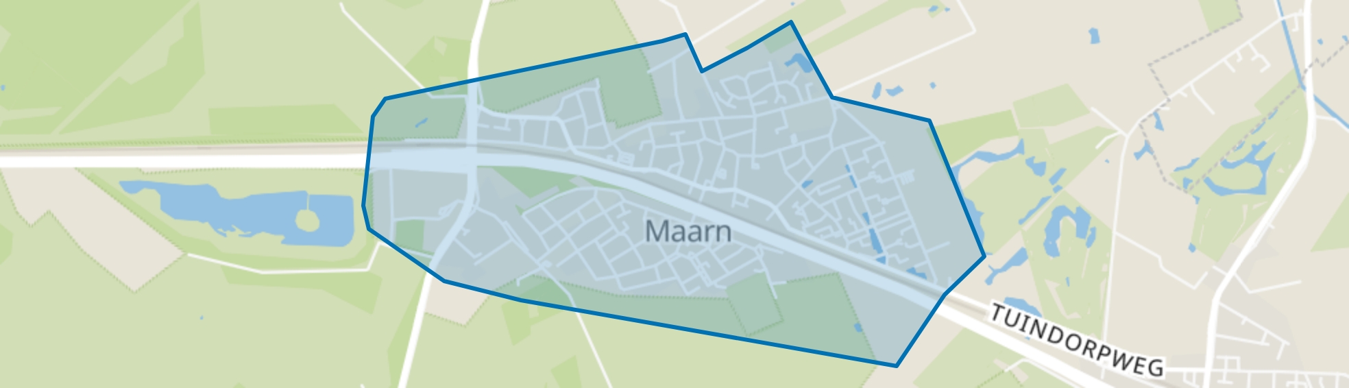 Maarn waaronder Klein Amsterdam, Maarn map