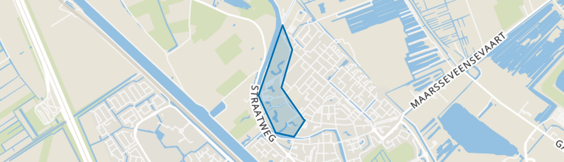 Omgeving Goudestein, Maarssen map