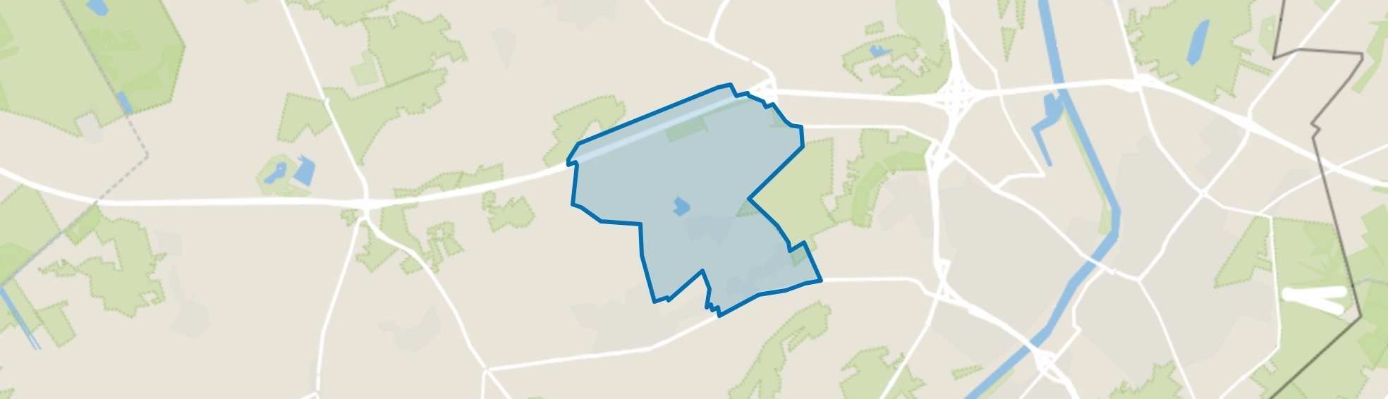 Buitengebied Lange Heide-'t Rooth, Maasbree map