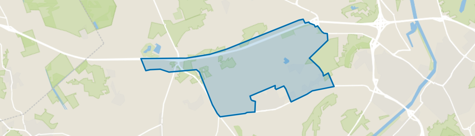 Verspreide huizen ten noorden van Provinciale weg, Maasbree map