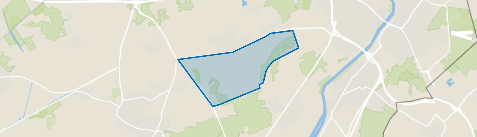 Verspreide huizen ten zuiden van Provinciale weg, Maasbree map