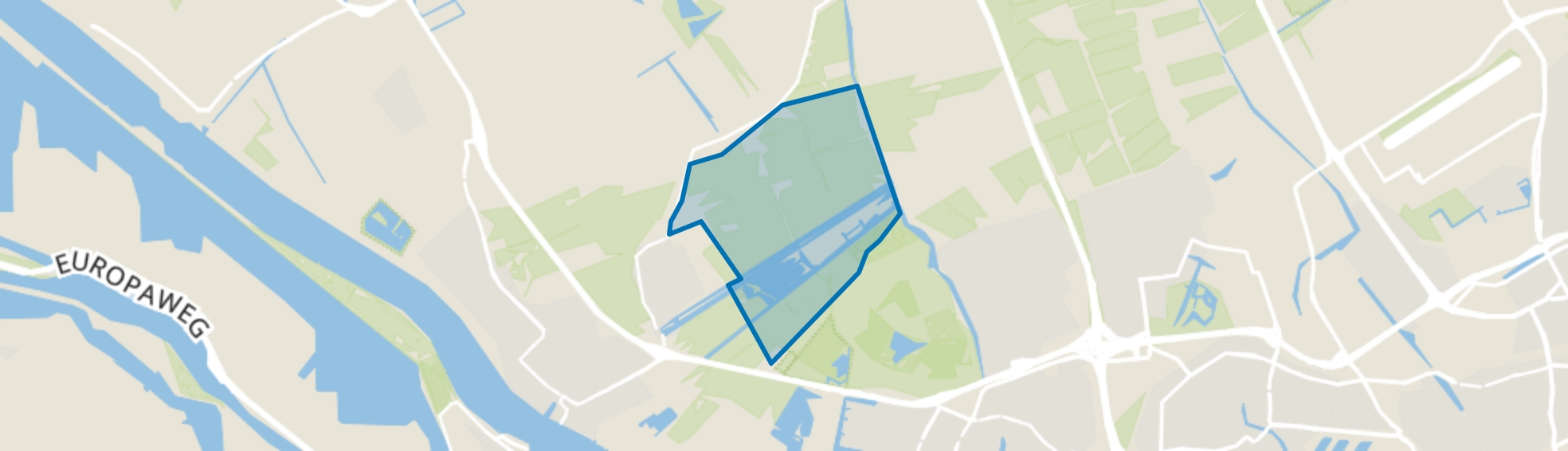 Verspreide huizen Duifpolder en omgeving, Maasland map