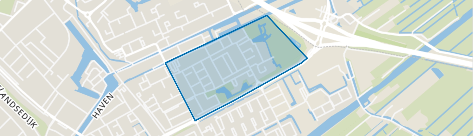 Sluispolder West, Maassluis map
