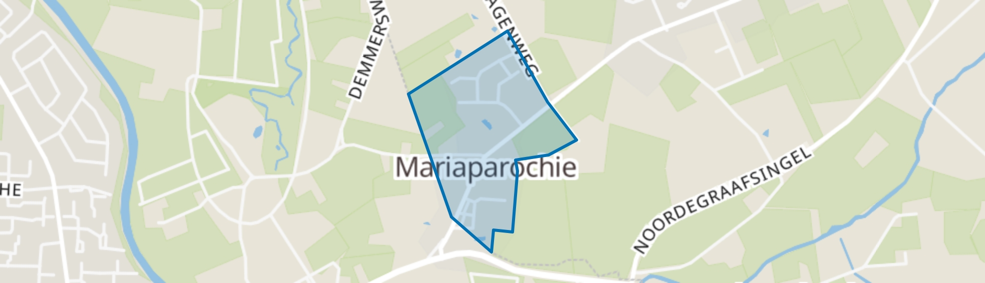 Mariaparochie map