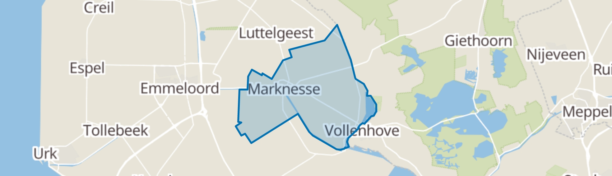 Marknesse map