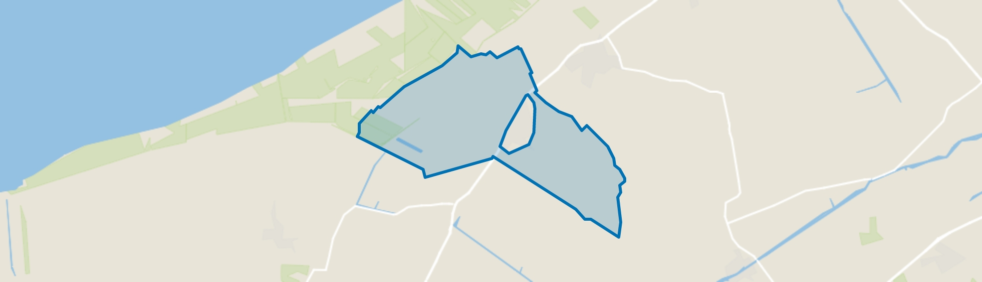 Verspreide huizen Marrum-Westernijkerk, Marrum map