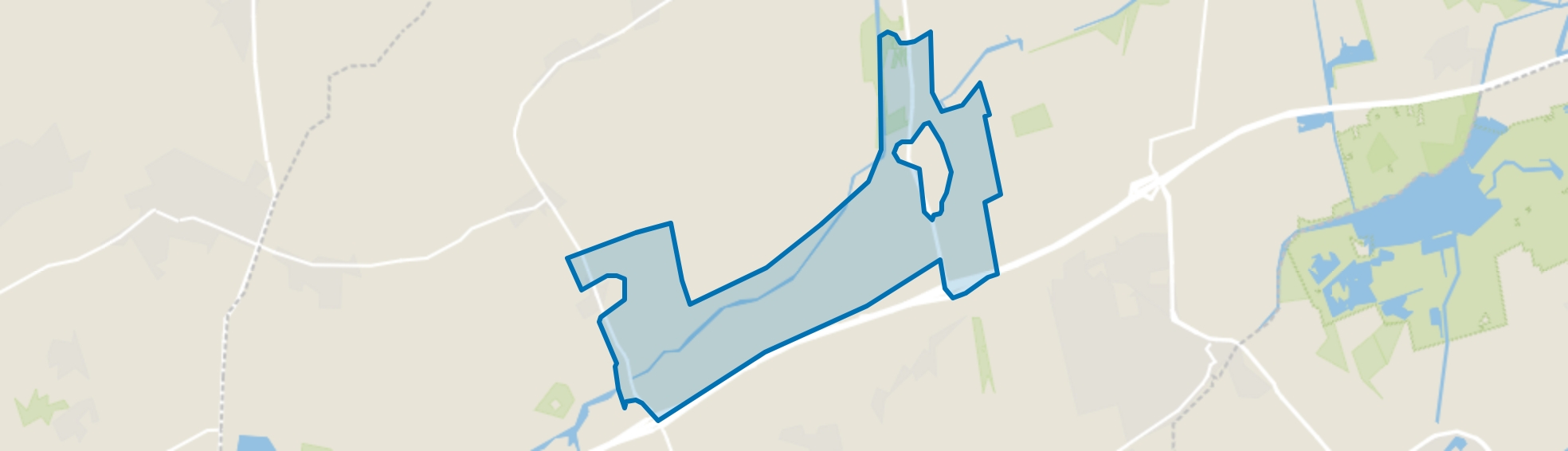 Verspreide huizen in het noordoosten, Marum map