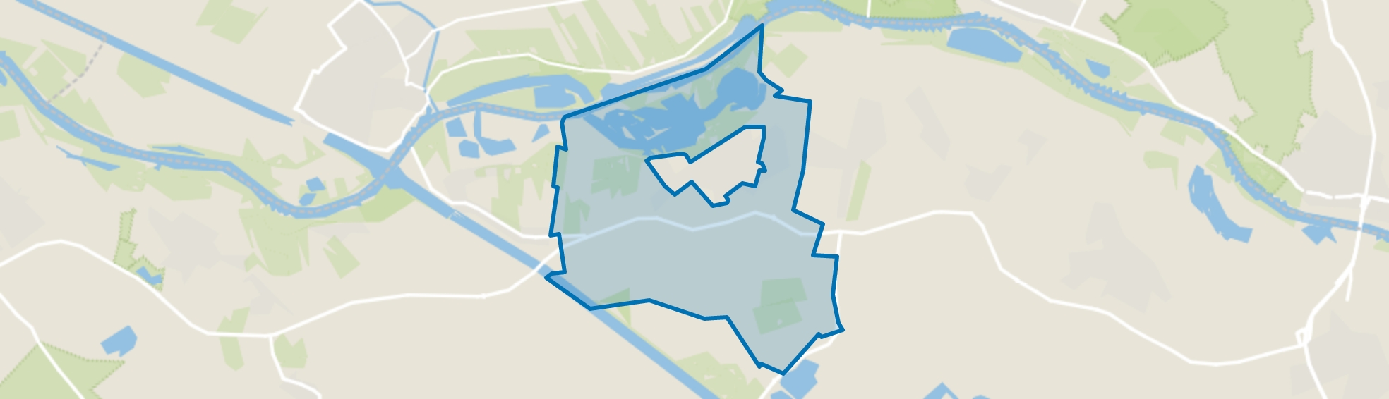 Verspreide huizen Maurik, Maurik map