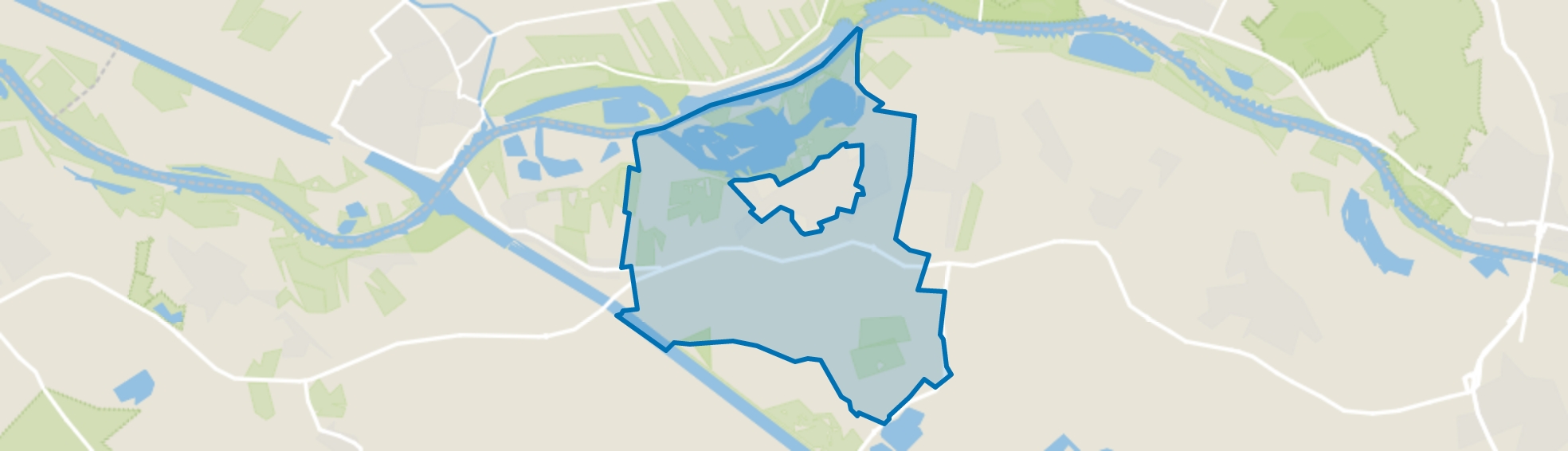 Verspreide huizen Maurik, Maurik map