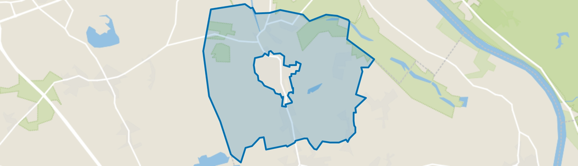 Verspreide huizen Meerlo, Meerlo map