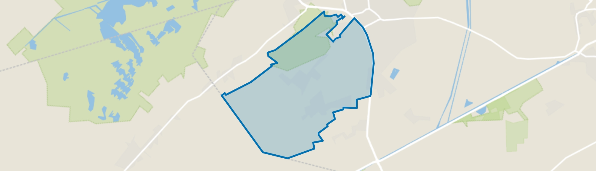 Buitengebied Steenoven, Meijel map