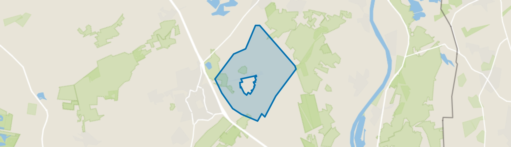 Verspreide huizen Melderslo, Melderslo map